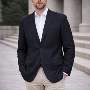 Nick(it) Nick Graham Pin Stripe Single Breasted  Blazer Jacket